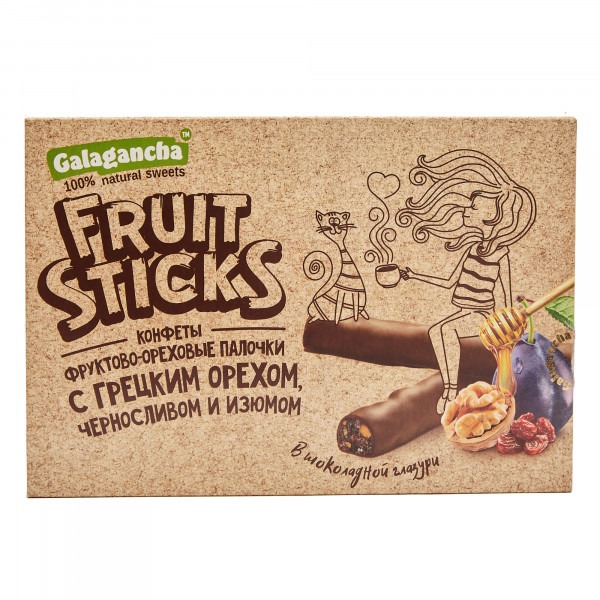 №2 Берестов КРАФТ Fruit Stiсks с черносливом и грецким орехом, 175г в Волхове