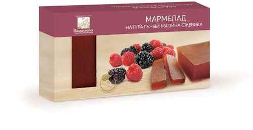 №2 Мармелад пластовый 210г МАЛИНА-ЕЖЕВИКА в Волхове