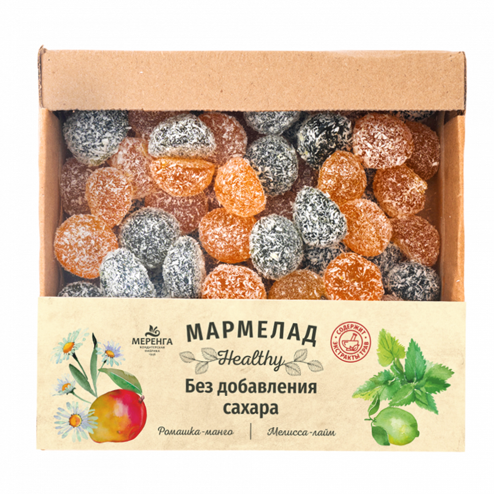  Меренга Мармелад в кокосовой обсыпке Ромашка+Мелисса , 800г     в Волхове