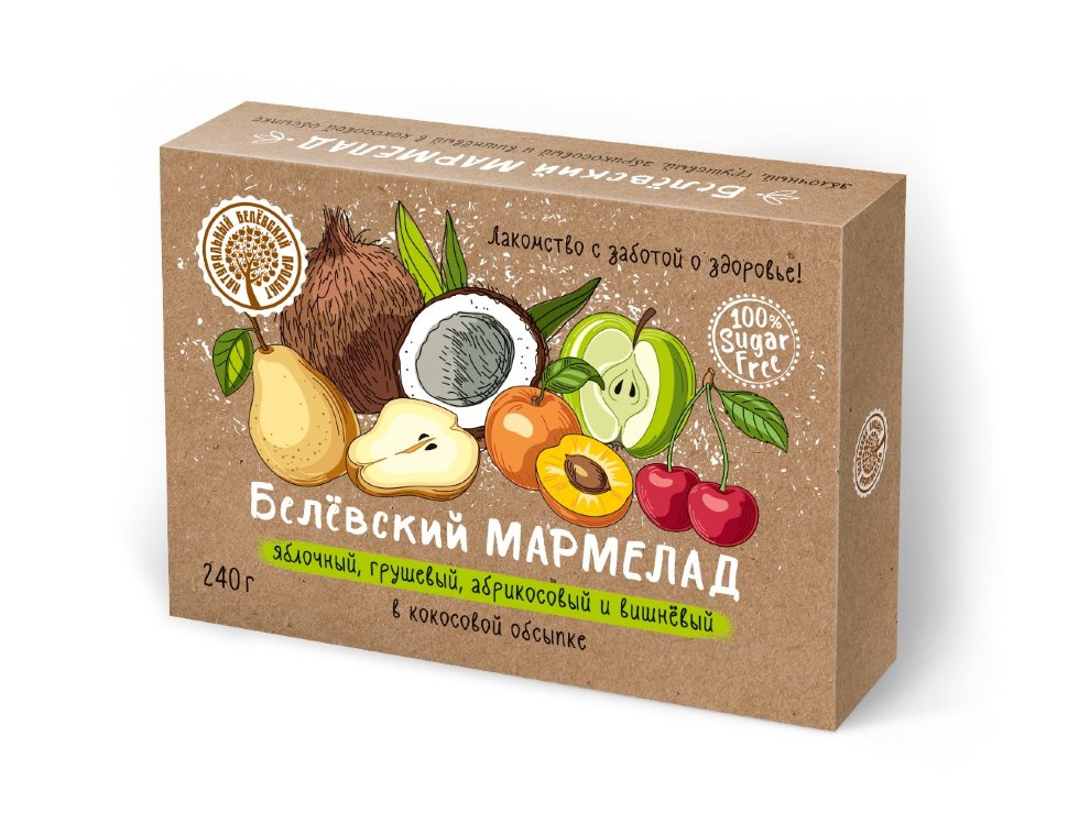  Мармелад белевский на фруктозе 240г  в Волхове