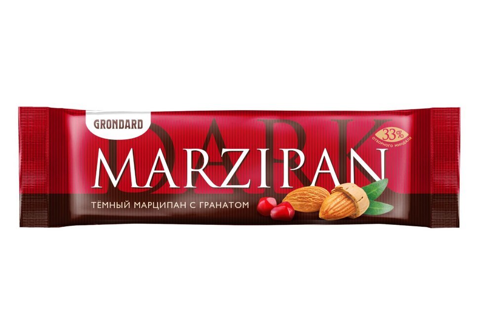  TM Grondard     (10973) Батончики глазированные Марципановые ГРАНАТ, (24шт по 50г)       в Волхове